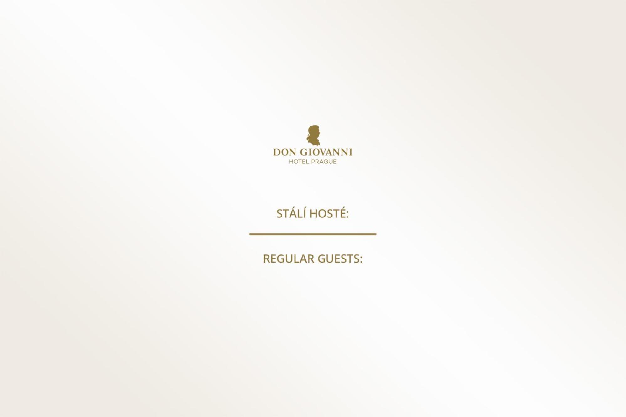 Don Giovanni Hotel Prague - Great Hotels Of The World Exterior photo Don Giovanni